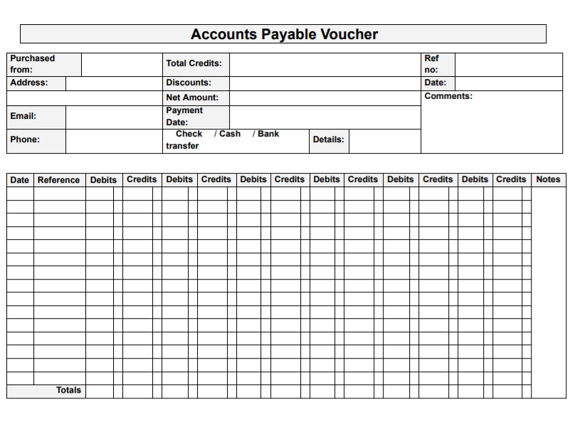 Accounts Payable Invoice