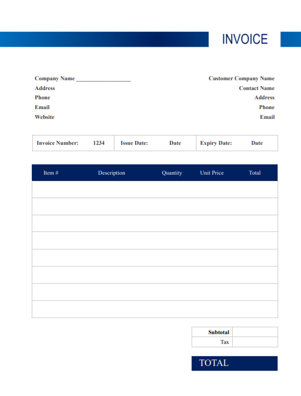 Basic Invoice